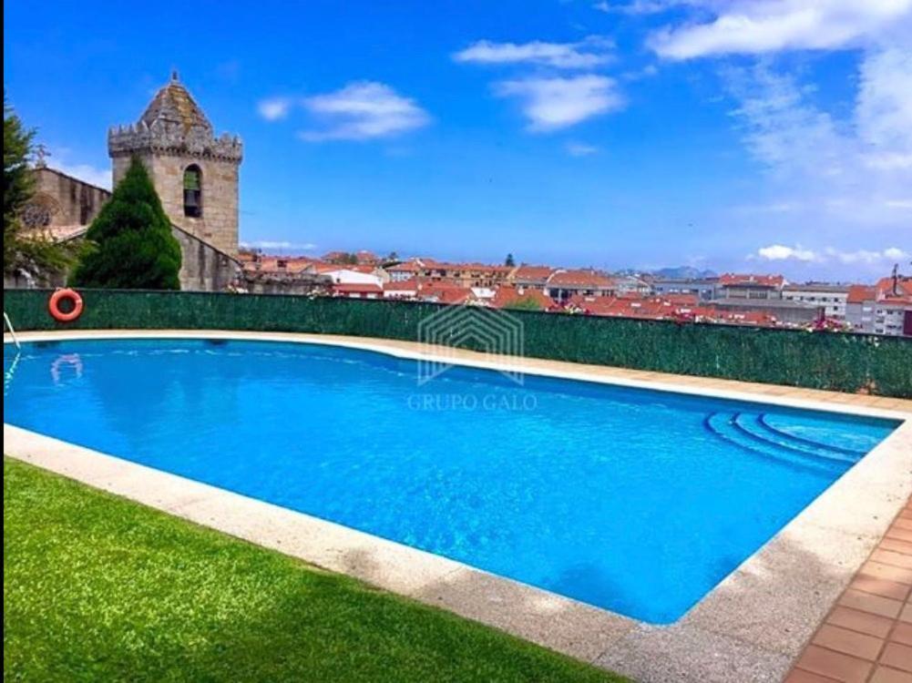 Estudio Impresionantes Vistas Con Terraza Y Piscina Baiona Ngoại thất bức ảnh